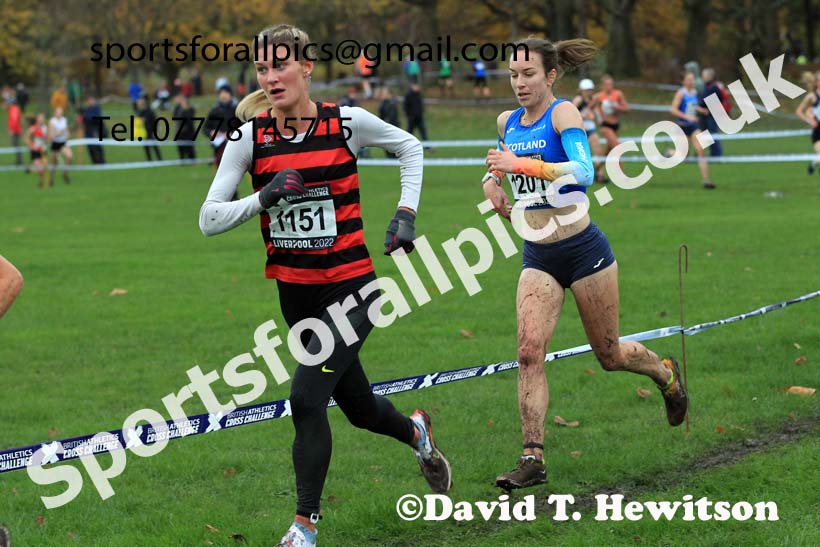 Senior Women and Under-23 Women, 2022 British Athletics Cross Challenge, Sefton Park, Liverpool.  Photo: David T. Hewitson/Sports for All Pics